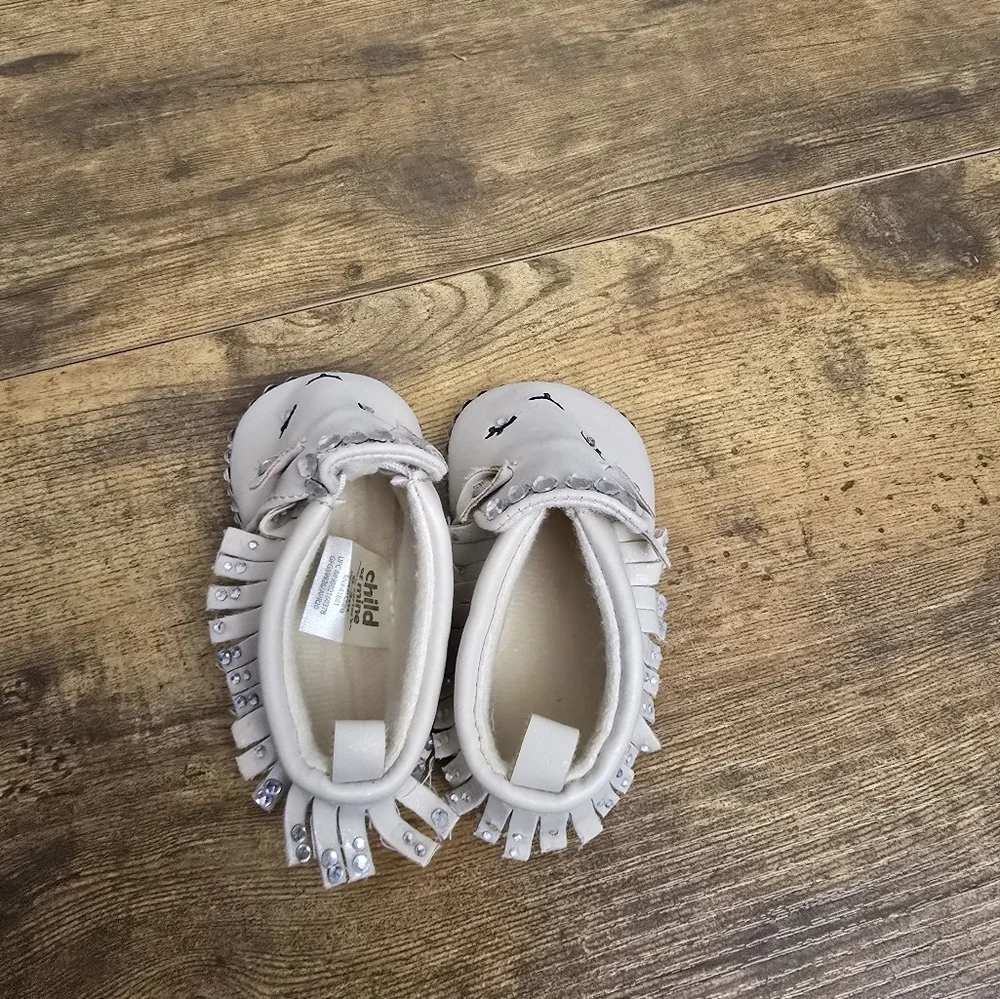 Carters Child Of Mine Cute Rhinestone Booties Size 0-3 Months